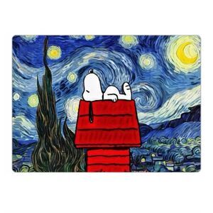 Snoopy Starry Night Art Magnet